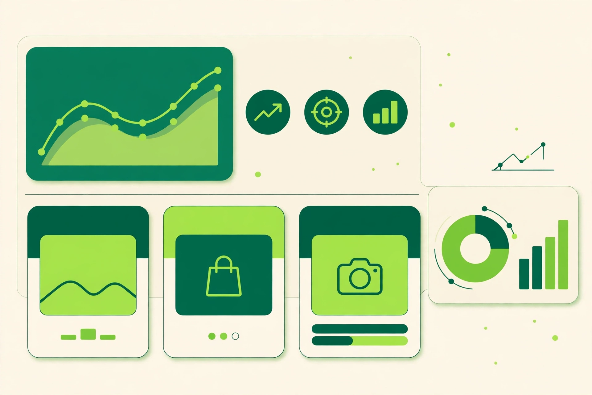 Meta ads dashboard with campaign results